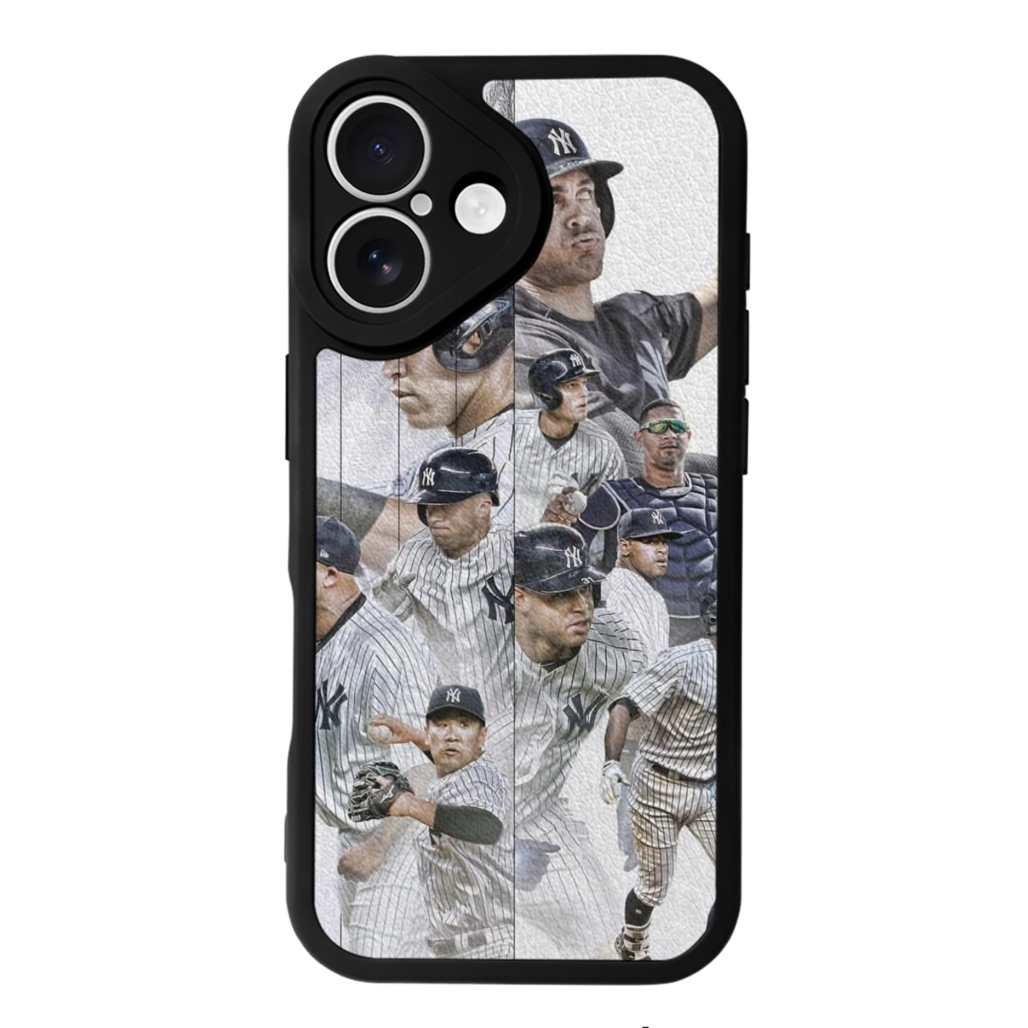 New York Yankees 305 IPhone 16 Silicone Leather Case – UV Print, Lambskin Texture – Perfect Fit, Wireless Charging Compatible, Scratch Resistant, Precise Cutouts – Stylish Protection For IPhone 16